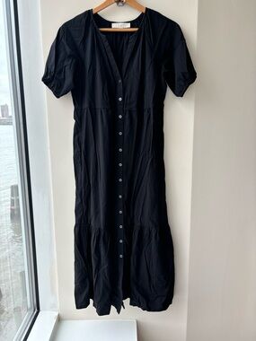 LOFT Button Down Midi Dress